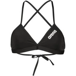 Arena Team Solid Tie Back Swim Top Women - Black-White -Arena Shop arena womens team swim top tie back solid black white 3 1252347