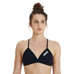 Arena Team Solid Tie Back Swim Top Women - Black-White -Arena Shop arena womens team swim top tie back solid black white 5 1252349