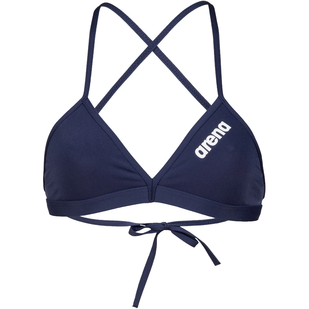 Arena Team Solid Tie Back Swim Top Women - Navy-White 5 Arena Team Solid Tie Back Swim Top Women - Navy-White - Image 3