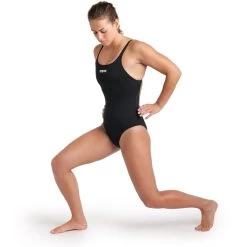 Arena Performance Solid Team Swim Pro Swimsuit Women - Black/White -Arena Shop arena womens team swimsuit swim pro solid black white 7 1252374