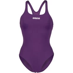 Arena Performance Solid Team Swim Pro Swimsuit Women - Plum/White -Arena Shop arena womens team swimsuit swim pro solid plum white 3 1252380