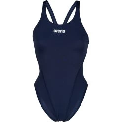 Arena Performance Solid Team Swim Tech Swimsuit Women - Navy/White -Arena Shop arena womens team swimsuit swim tech solid navy white 3 1252394
