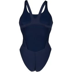 Arena Performance Solid Team Swim Tech Swimsuit Women - Navy/White -Arena Shop arena womens team swimsuit swim tech solid navy white 4 1252395