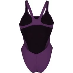 Arena Performance Solid Team Swim Tech Swimsuit Women - Plum/White -Arena Shop arena womens team swimsuit swim tech solid plum white 4 1252404