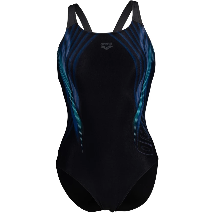 Arena Performance Underwater Swim Pro Back Swimsuit Women - Black Multi/Black/Grey Blue 5 Arena Performance Underwater Swim Pro Back Swimsuit Women - Black Multi/Black/Grey Blue - Image 3