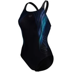Arena Performance Underwater Swim Pro Back Swimsuit Women - Black Multi/Black/Grey Blue