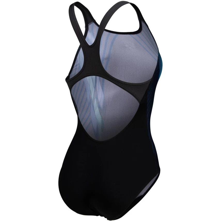 Arena Performance Underwater Swim Pro Back Swimsuit Women - Black Multi/Black/Grey Blue 4 Arena Performance Underwater Swim Pro Back Swimsuit Women - Black Multi/Black/Grey Blue - Image 2