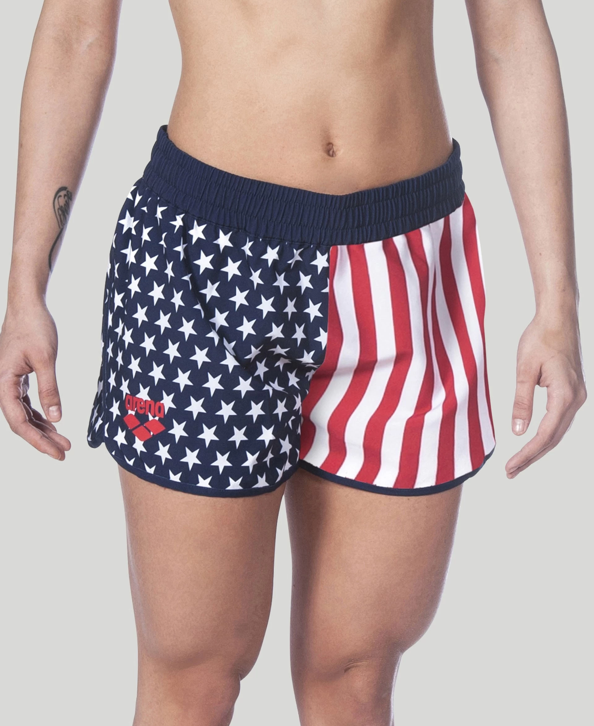 Arena Official USA Swimming National Team Womens Flag Print Short 8 Arena Official USA Swimming National Team Womens Flag Print Short - Image 6