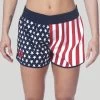 Arena Official USA Swimming National Team Womens Flag Print Short