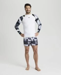 Arena Men's Long Sleeves Allover Rash Vest -Arena Shop ftp m magentoproduct photos003127152 003 xl