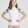 Arena Girl's Short Sleeve Rash Guard