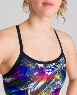 Arena Iridiscent Stripe Challenge Back One Piece