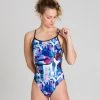 Arena Painterly Lace Back One Piece