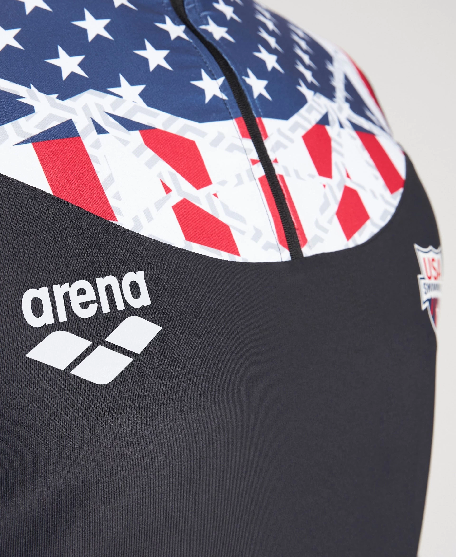 Arena USA Swimming Team Kit Men's Half Zip Shirt – Official Line 3 Arena USA Swimming Team Kit Men's Half Zip Shirt – Official Line