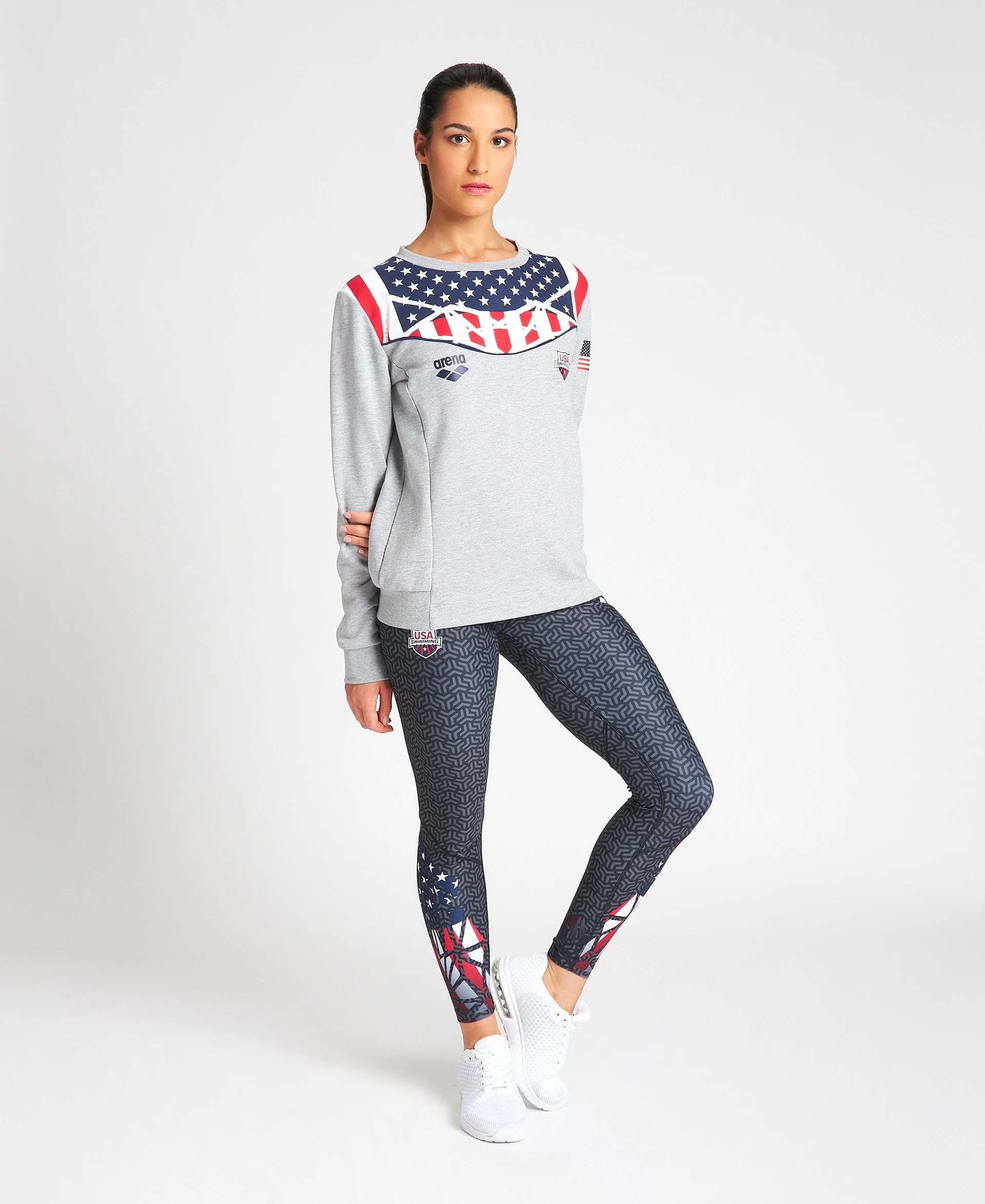 Arena USA Swimming Team Kit Women's Crewneck – Official Line 4 Arena USA Swimming Team Kit Women's Crewneck – Official Line - Image 2