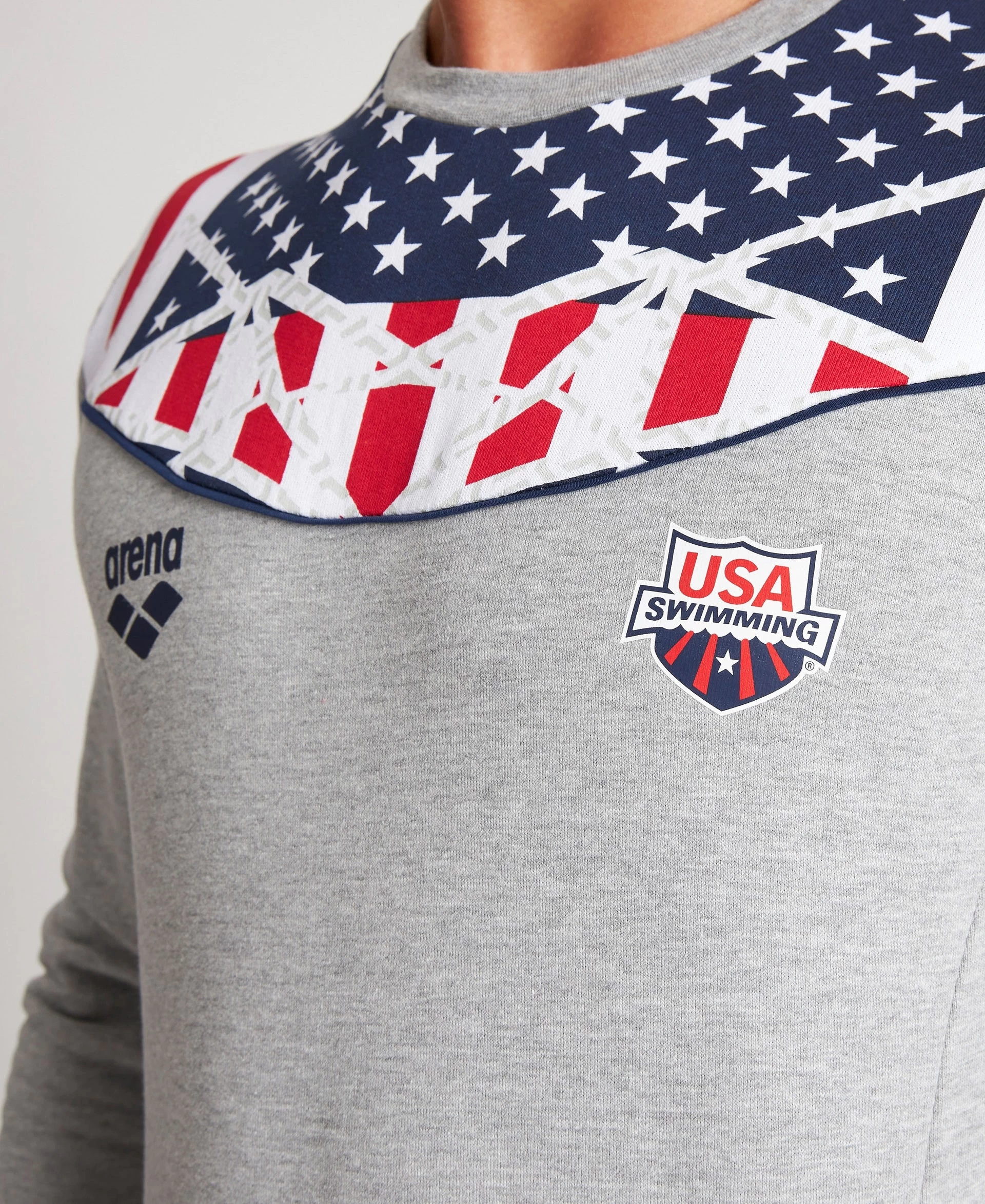 Arena USA Swimming Team Kit Men's Crewneck – Official Line 4 Arena USA Swimming Team Kit Men's Crewneck – Official Line - Image 2
