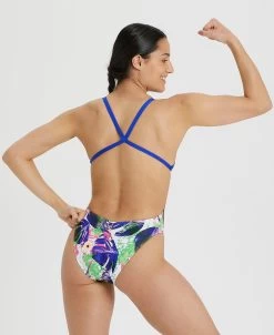 Crazy Arena Allover Print Xcross Back One Piece