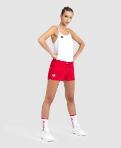 Arena WOMEN'S TEAM SHORT SOLID -Arena Shop ftp m magentoproduct photos004896400 003 xl