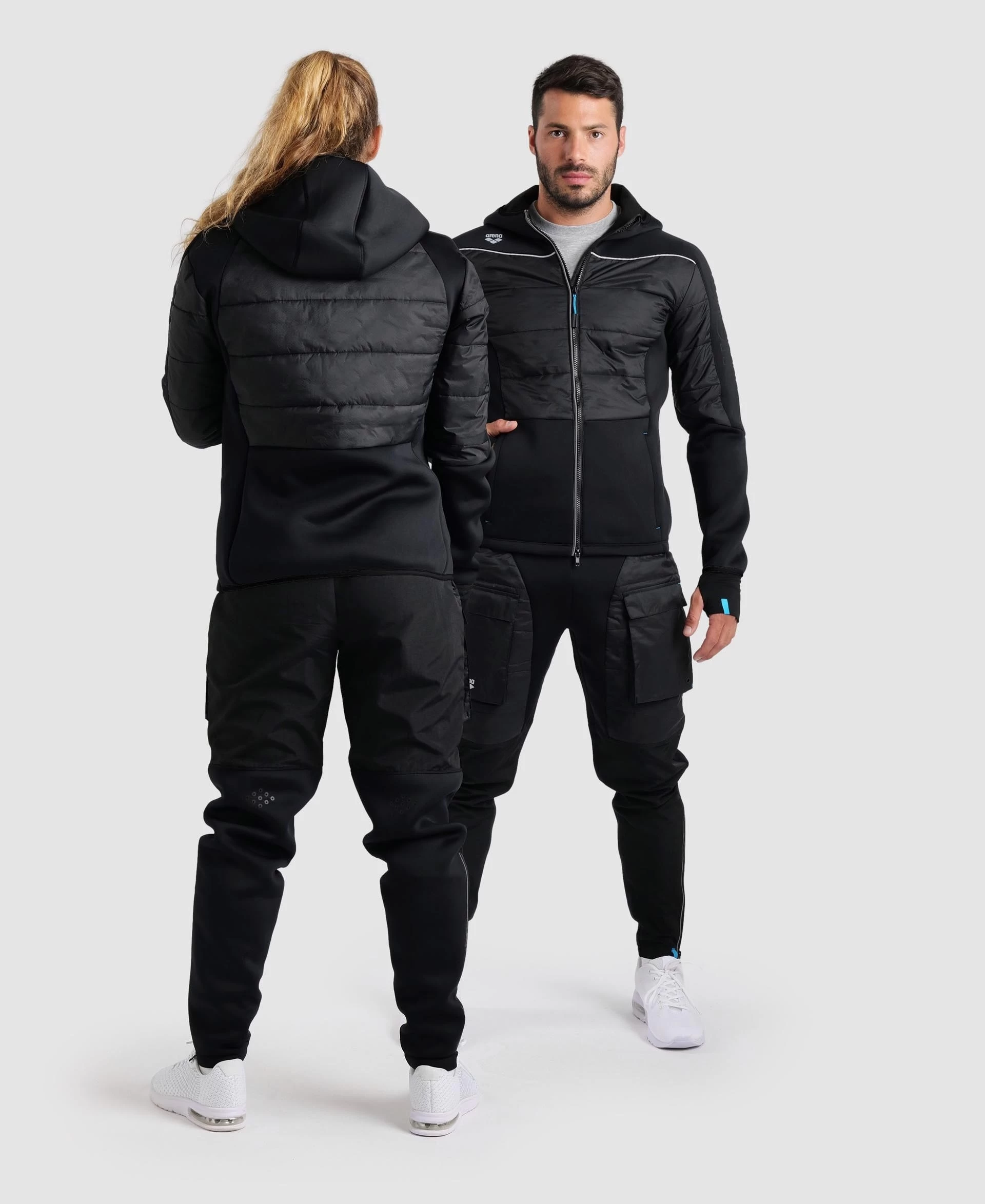 Arena Team Half-Quilted Hooded Jacket 4 Arena Team Half-Quilted Hooded Jacket - Image 2