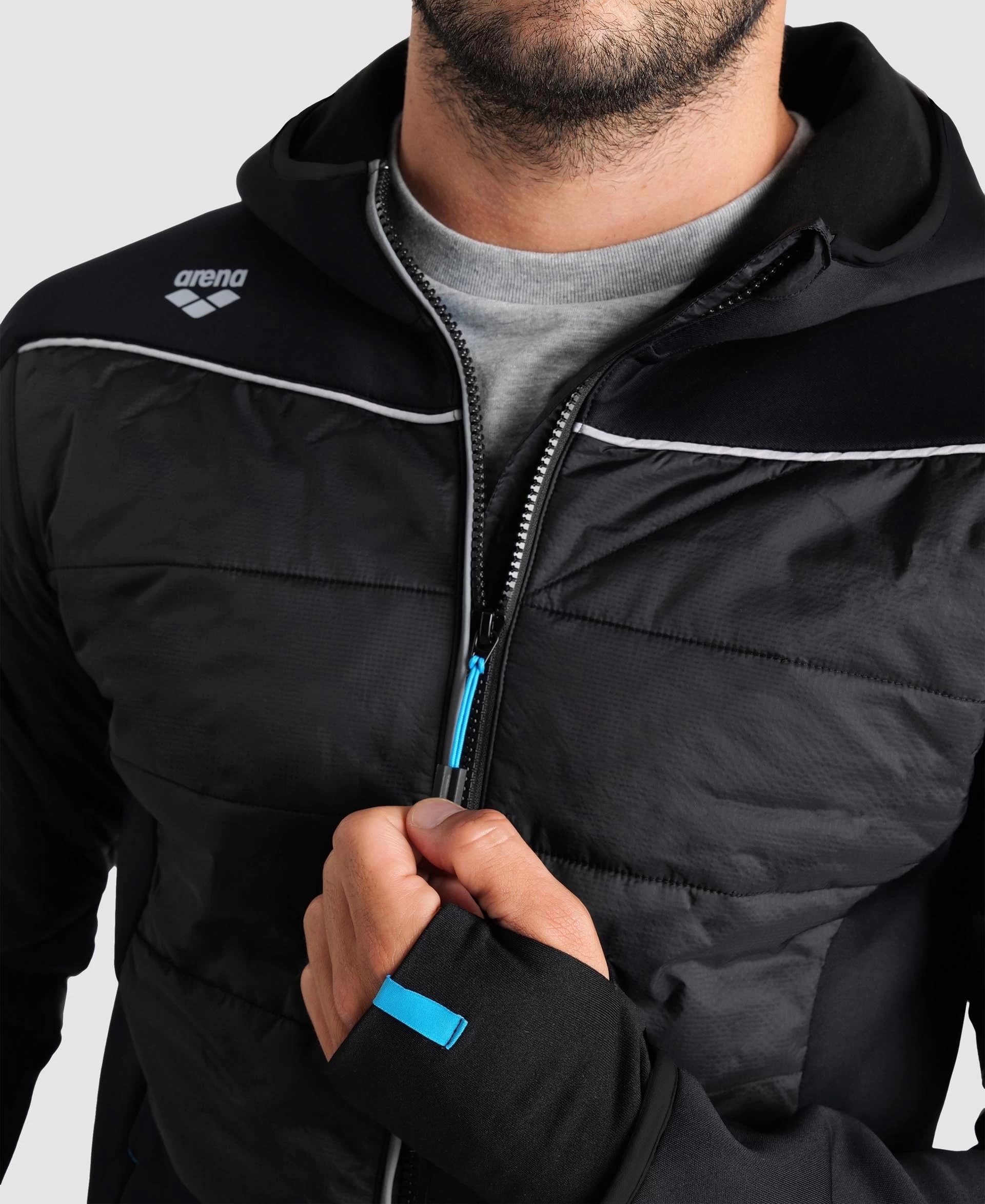 Arena Team Half-Quilted Hooded Jacket 6 Arena Team Half-Quilted Hooded Jacket - Image 4