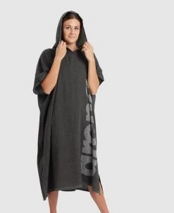 Arena Big Logo Hooded Poncho