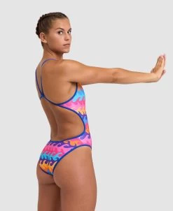 Arena Allover Reversible Challenge Back One Piece